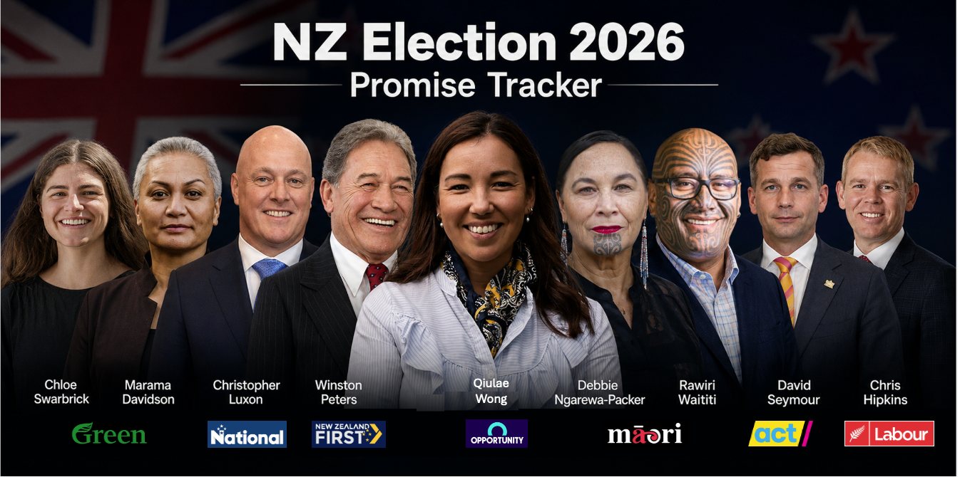 NZ Election 2026 Promise Tracker — party leaders
